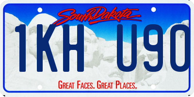 SD license plate 1KHU90