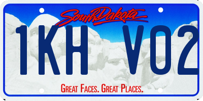 SD license plate 1KHV02