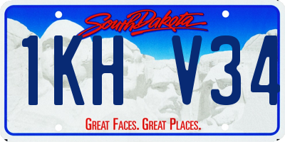 SD license plate 1KHV34
