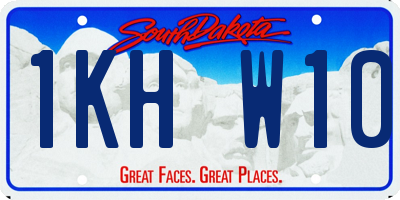 SD license plate 1KHW10