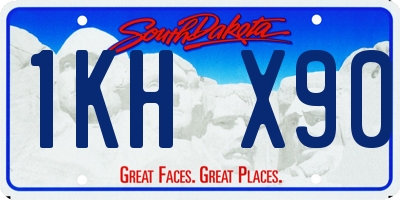 SD license plate 1KHX90
