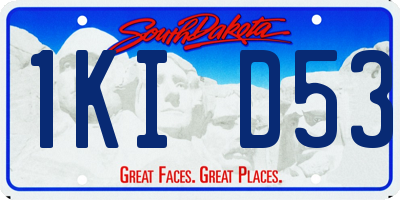 SD license plate 1KID53