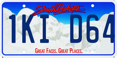 SD license plate 1KID64
