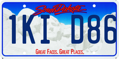 SD license plate 1KID86
