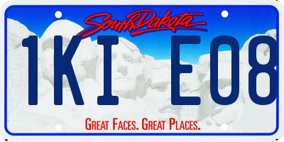 SD license plate 1KIE08