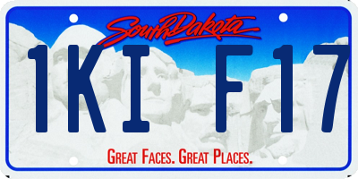 SD license plate 1KIF17