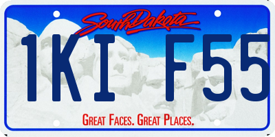 SD license plate 1KIF55