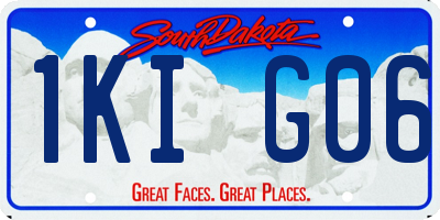 SD license plate 1KIG06