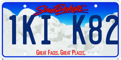 SD license plate 1KIK82