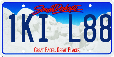 SD license plate 1KIL88