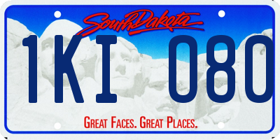 SD license plate 1KIO80