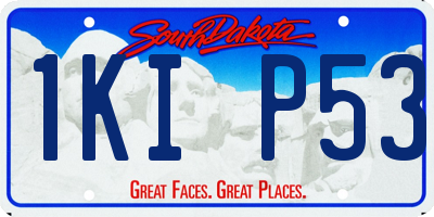 SD license plate 1KIP53