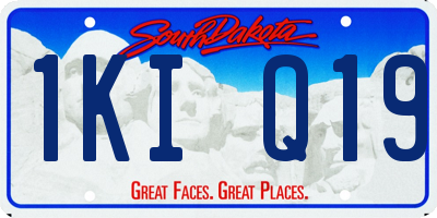 SD license plate 1KIQ19