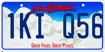SD license plate 1KIQ56
