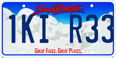 SD license plate 1KIR33