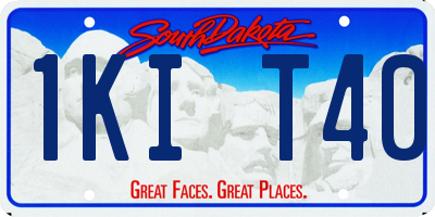 SD license plate 1KIT40