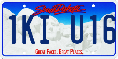 SD license plate 1KIU16