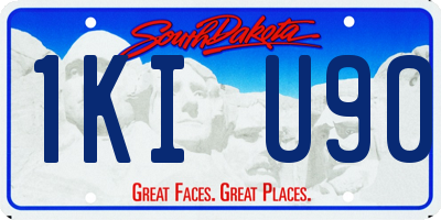 SD license plate 1KIU90