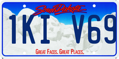 SD license plate 1KIV69