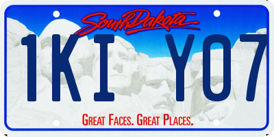 SD license plate 1KIY07