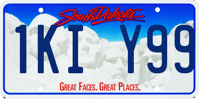 SD license plate 1KIY99