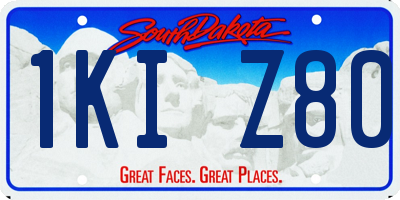 SD license plate 1KIZ80