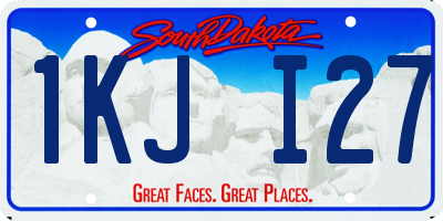 SD license plate 1KJI27