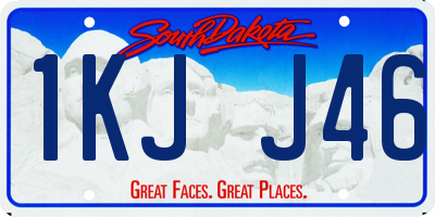 SD license plate 1KJJ46
