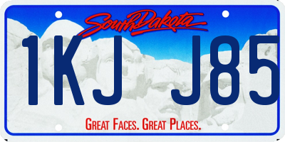SD license plate 1KJJ85