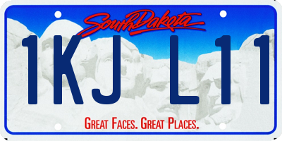 SD license plate 1KJL11