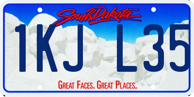 SD license plate 1KJL35