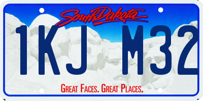 SD license plate 1KJM32