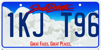 SD license plate 1KJT96