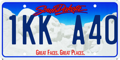 SD license plate 1KKA40