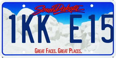 SD license plate 1KKE15