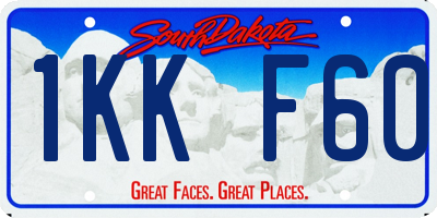 SD license plate 1KKF60