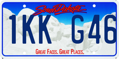 SD license plate 1KKG46