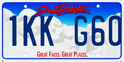 SD license plate 1KKG60