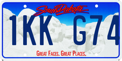 SD license plate 1KKG74