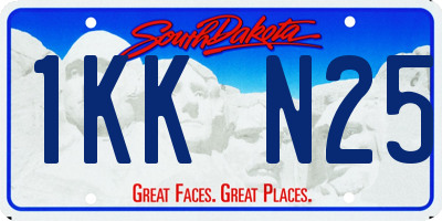 SD license plate 1KKN25