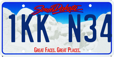 SD license plate 1KKN34