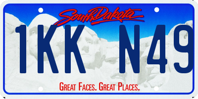 SD license plate 1KKN49