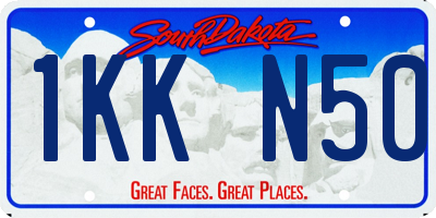 SD license plate 1KKN50