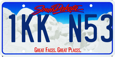 SD license plate 1KKN53