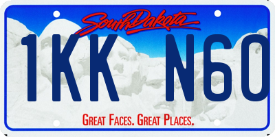 SD license plate 1KKN60