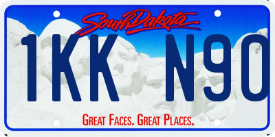 SD license plate 1KKN90