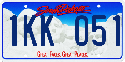 SD license plate 1KKO51