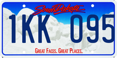 SD license plate 1KKO95