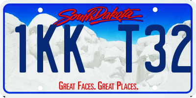 SD license plate 1KKT32