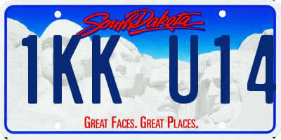 SD license plate 1KKU14